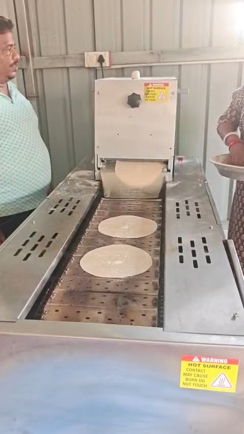1000 Pcs/Hr Automatic Chapati Plant